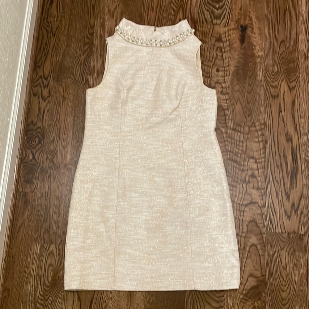 Lilly Pulitzer size 14 Ivory and Gold Dress